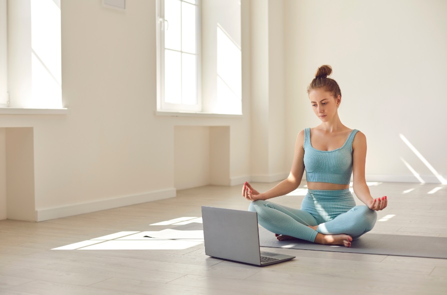 Woman doing yoga