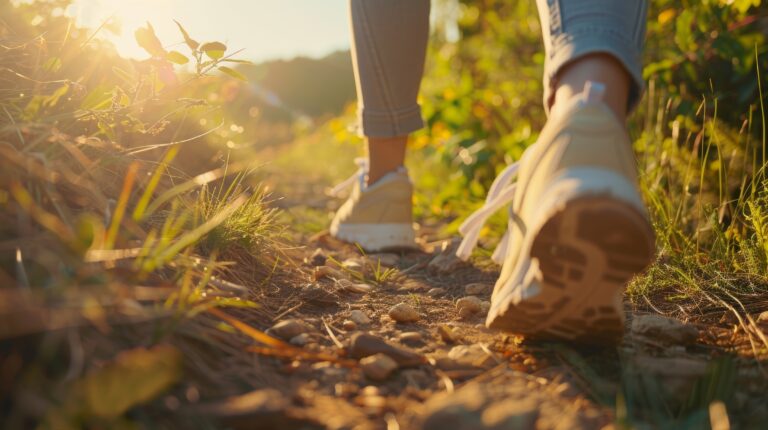 A person enjoys a scenic nature walk taking in the beauty of their surroundings during a personalized wellness retreat designed to promote physical and mental rejuvenation