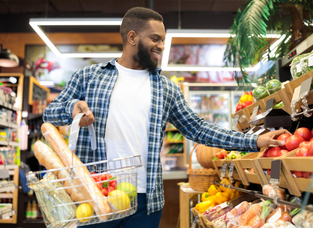 vecteezy grocery shopping cheerful african american guy in 50833436 (1)