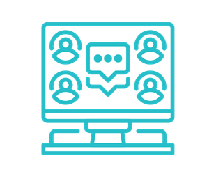 Icon of Virtual group weight loss support call