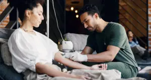 iv therapy in lounge